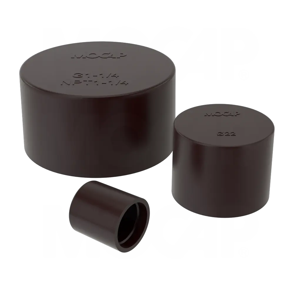 Rohrkappe 5 mm für runde Rohre Schwarz Stangen Schutzkappe Rundmaterial 